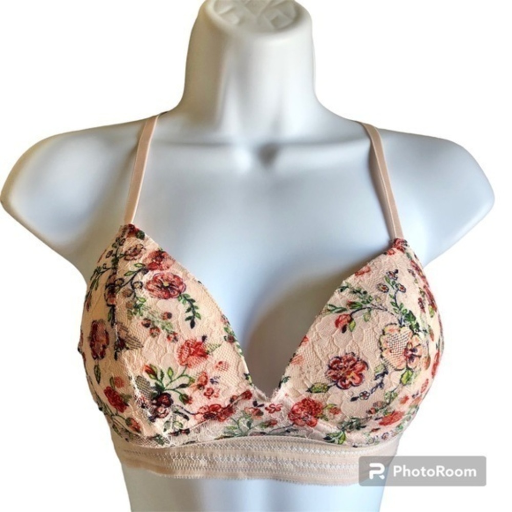 Altar’d State lace embroidered floral bralette bra small